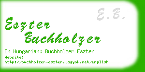 eszter buchholzer business card